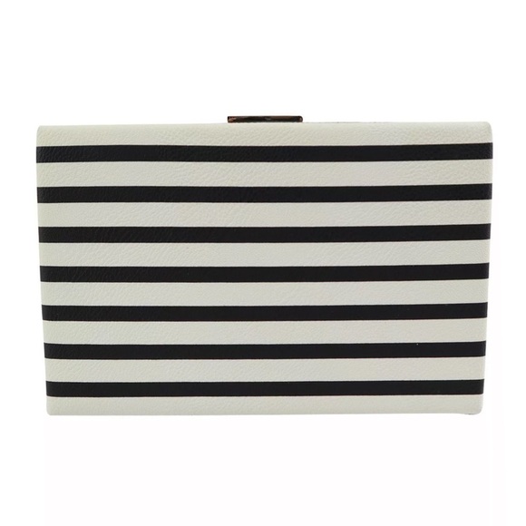 Kate Spade Toucan Parrot Novelty Striped Clutch Bag - Picture 10 of 12